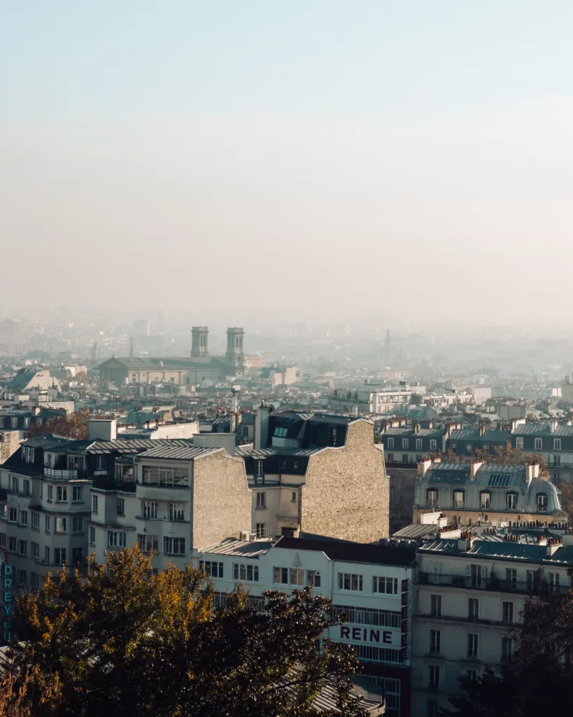 View over Paris from the steps of Sacré-Cœur
