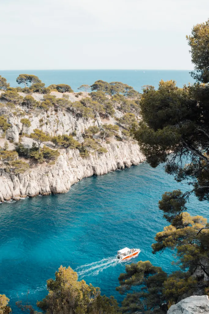 Viewpoint of the calanques in Cassis