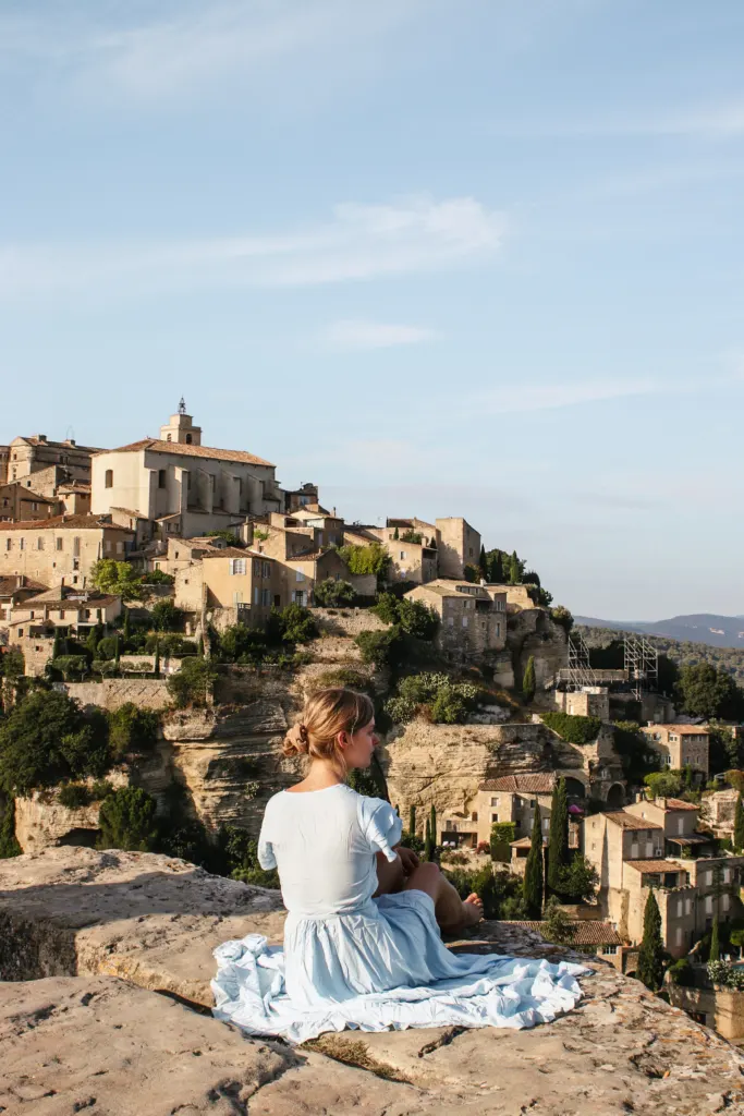 Viewpoint in Gordes, best view in the Provence on the picturesque village