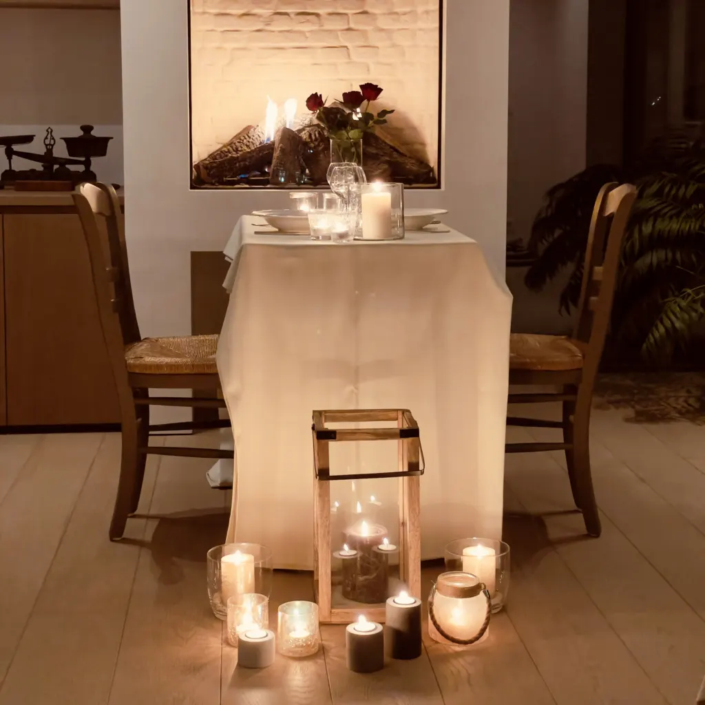 Date ideas: candlelight dinner