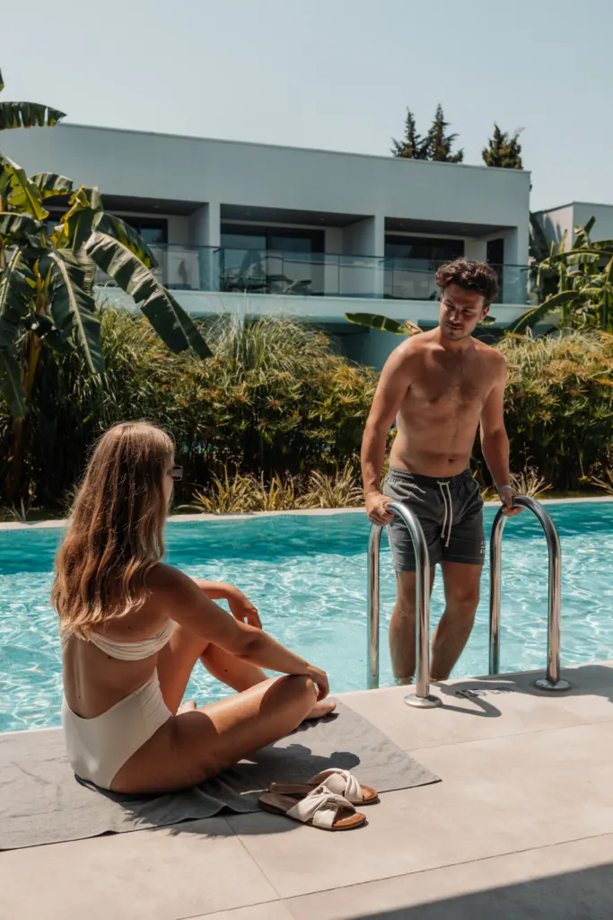 Couple shoot in Private swim up pool of Paloma Finesse hotel in Turkey