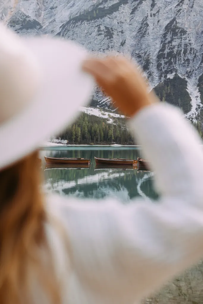 Lore with view on Lago di Braies Dolomites Italy itinerary